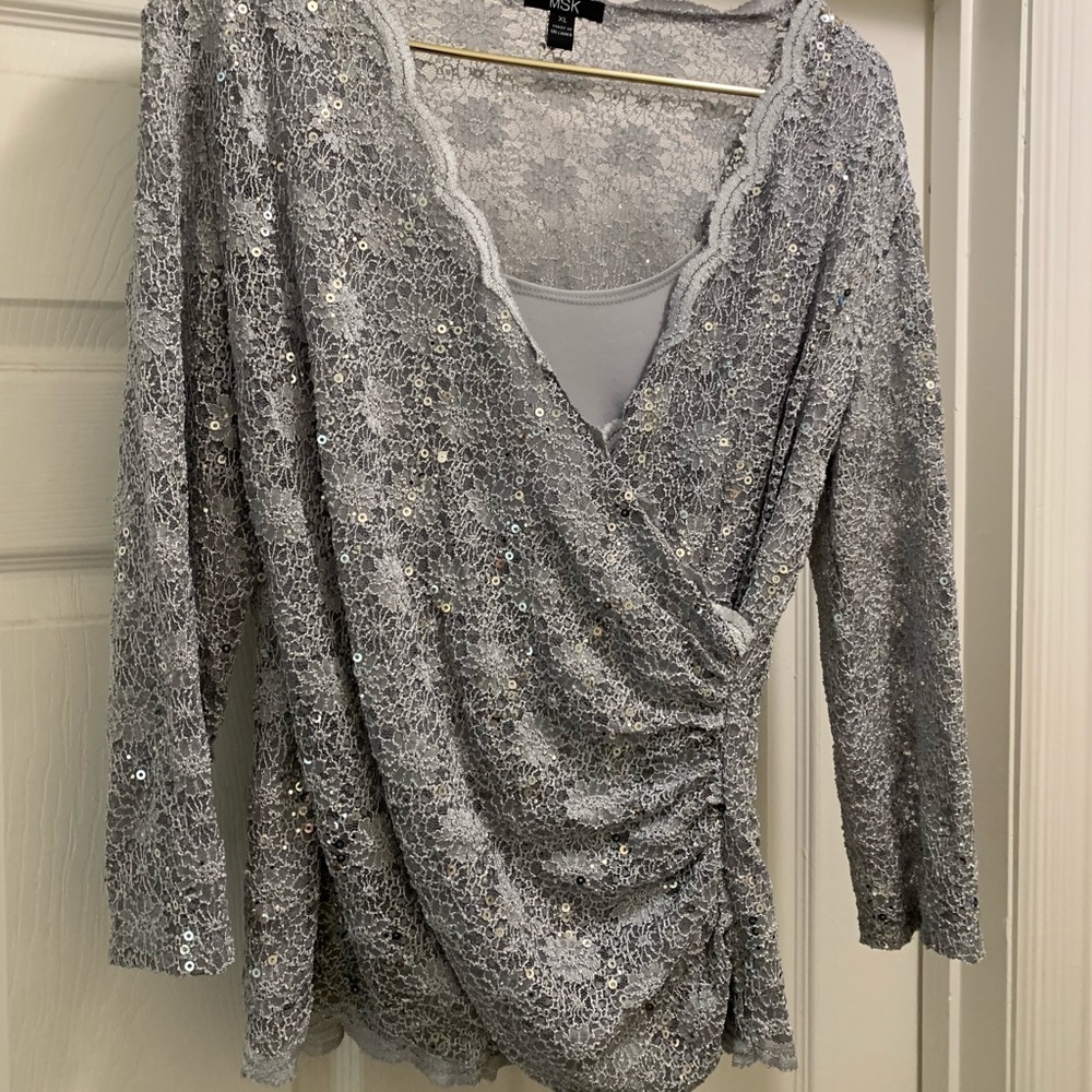 Dressy sequin blouse